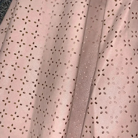 Anthropologie NWT Sunday In Brooklyn Vegan Eyelet Blush Skirt Size 2P - Picture 4 of 5